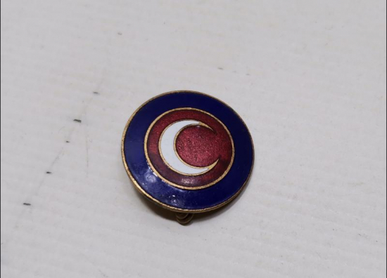 ANTİKA MİNELİ KIZILAY ROZETİ 