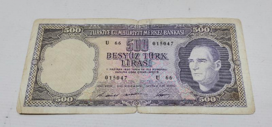 5. EMİSYON 500 LİRA 