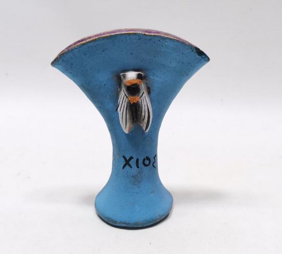 ANTİKA SAKIZ ADASI İŞİ FARKLI FORMDA SERAMİK VAZO