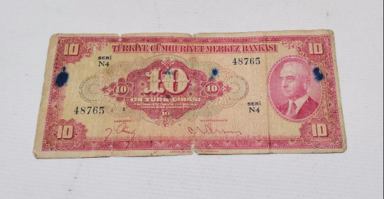 İSMET İNÖNÜ RESİMLİ KAĞIT PARA 