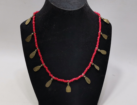 MERCAN TAŞLI ANTİKA GERDANLIK