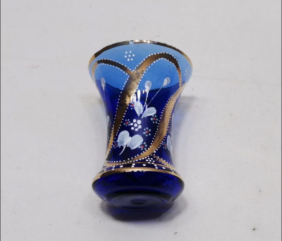 OSMANLI DÖNEMİ MİNELİ VE ALTIN YALDIZLI NADİR FORMDA KAŞIKLIK