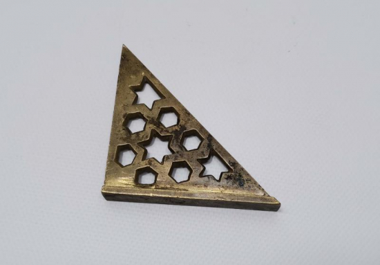 OSMANLI DÖNEMİ SÜLEYMANİYE DAMGALI ÇOK NADİR MARANGOZ GÖNYESİ