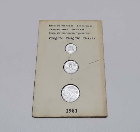 ORJİNAL KARTELASINDA 1981 YILI ÇİL 1-5-10 LİRA LOTU