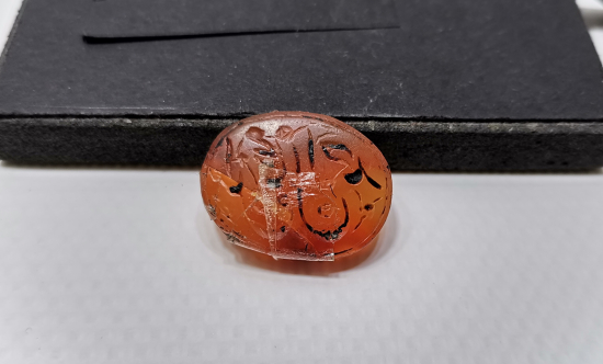 OSMANLI DÖNEMİ AKİK ÜZERİ EL KAZIMA YÜZÜK TAŞI