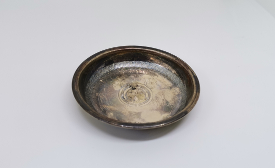 ANTİKA GÜMÜŞ KINA TASI