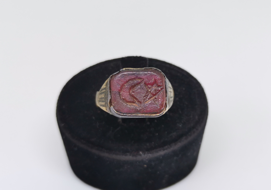 KANTAŞI ÜZERİ AY AY YILDIZLI OSMANLI YÜZÜK