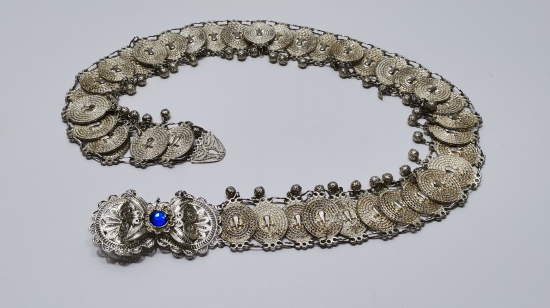 GÜMÜŞ KAPLAMA ANTİKA GELİN KEMERİ