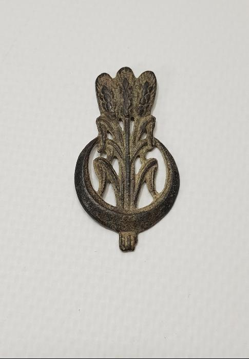 OSMANLI DÖNEMİ ÜÇ BAŞAKLI BUĞDAY VE HİLAL GÖRSELLİ ÇOK NADİR ROZET BRÖVE