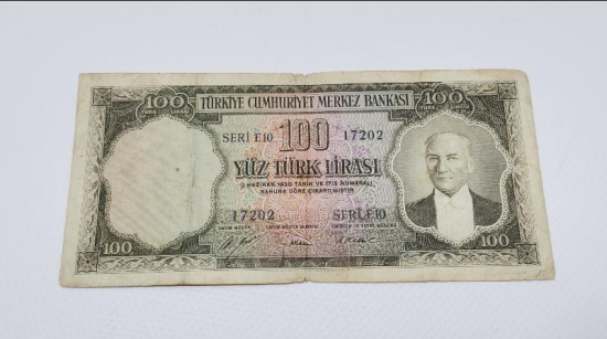 5. EMİSYON NADİR 100 LİRA KAĞIT PARA
