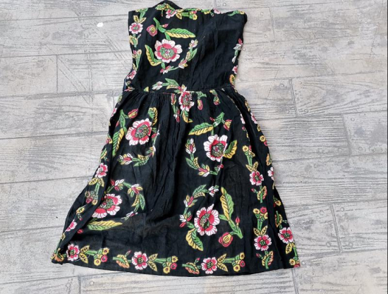 OSMANLI DÖNEMİ ÇOK NADİR BASKI KUMAŞ KADIN ELBİSESİ