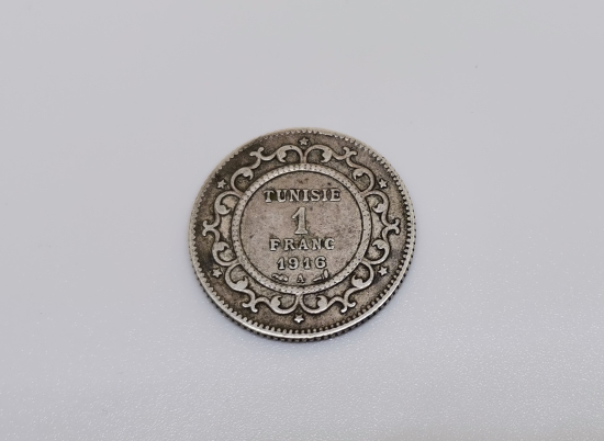 1916 YILI GÜMÜŞ TUNUS 1 FRANK
