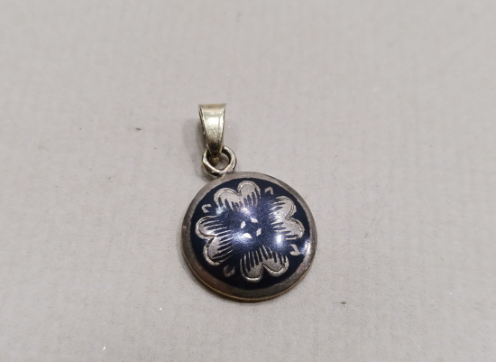 SOVYET DÖNEM SAVAT İŞÇİLİKLİ ANTİKA GÜMÜŞ KOLYE UCU