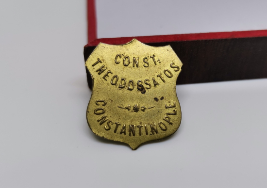 THEODOSSATOS  CONSTANTİNOPLE YAZILI OSMANLI DÖNEMİ NADİR ETİKET
