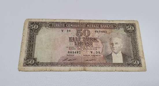 5. EMİSYON KAĞIT 50 LİRA