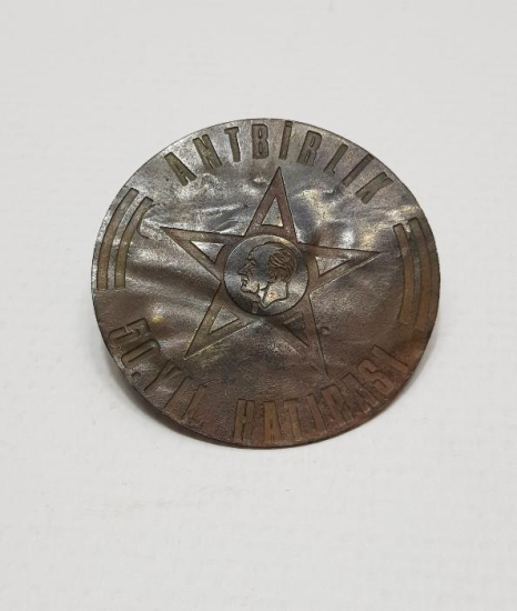 ATATÜRK RESİMLİ ANTBİRLİK 50. YIL HATIRASI MADALYON ROZET