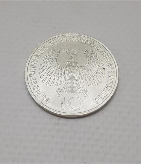 1972 MÜNİH OLİMPİYATLARI ÇİL KONDİSYONDA GÜMÜŞ 10 MARK HATIRA PARA