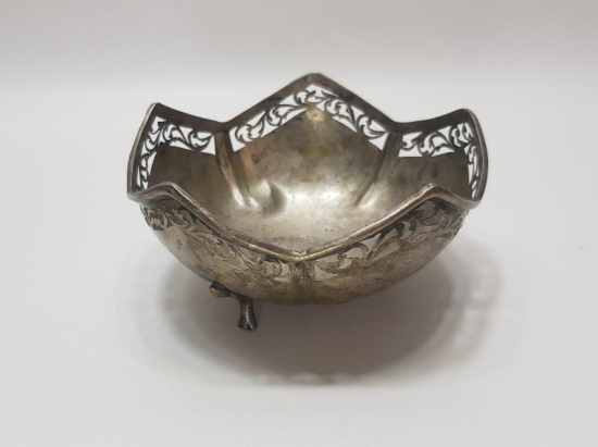 ANTİKA ASLAN AYAKLI GÜMÜŞ ŞEKERLİK 