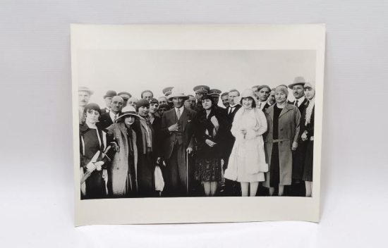 ATATÜRK, LATİFE HANIM VE DEVLET ERKANI EŞLERİYLE ORJİNAL FOTOĞRAF