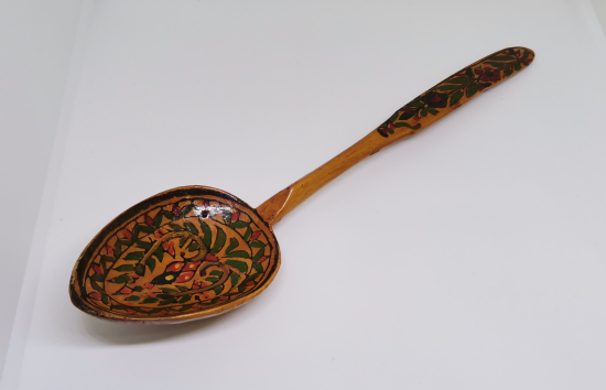 OSMANLICA KONYA YAZILI OSMANLI DÖNEMİ EL BOYAMA MEVLEVİ KAŞIK