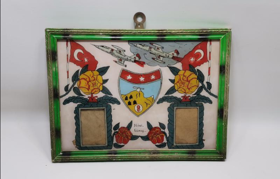 TÜRK HAVA KUVVETLERİ 8. ANA JET ÜSSÜ KONULU CAM ALTI TABLO