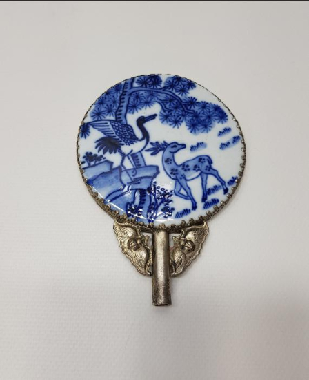 ANTİKA PORSELEN EL AYNASI