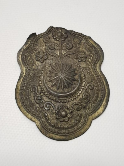 OSMANLI DÖNEMİ AY YILDIZLI GÜMÜŞ GELİN KEMERİ TOKASI 