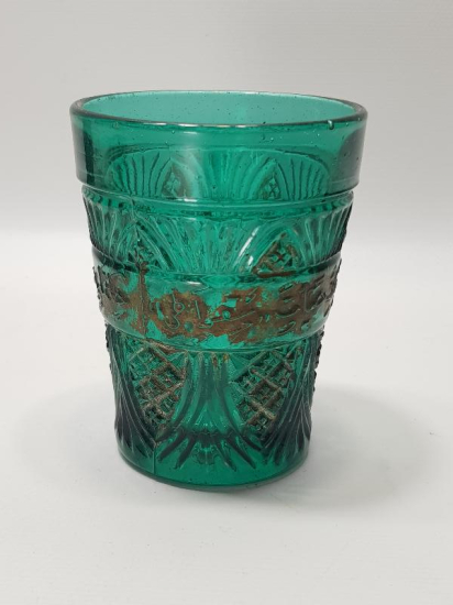 OSMANLICA BEYİT YAZILI ÇOK NADİR SU BARDAĞI