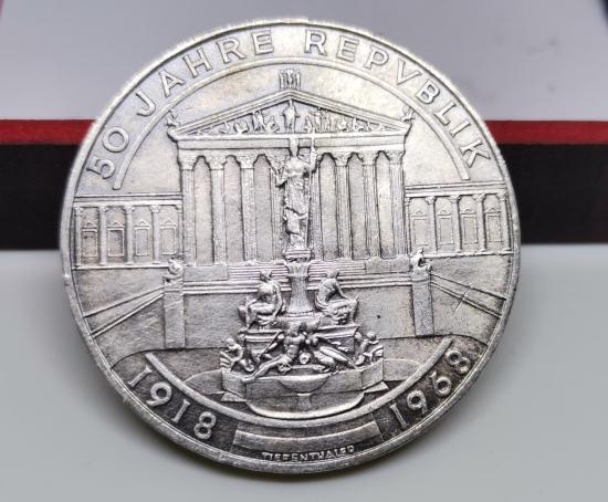 1968 TARİHLİ GÜMÜŞ HATIRA 50 SCHİLLİNG