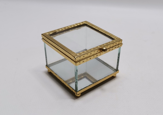 ANTİKA CAMEKANLI TEŞHİR KUTUSU