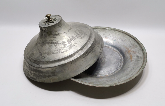 OSMANLI DÖNEMİ BÜYÜK BOY TEKKE İŞİ KAPAKLI KUZU LENGERİ