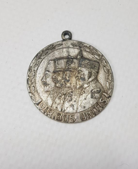 1. DÜNYA SAVAŞI 1914-1916 TARİHLİ LİDERLER TEMALI İTTİFAK MADALYA