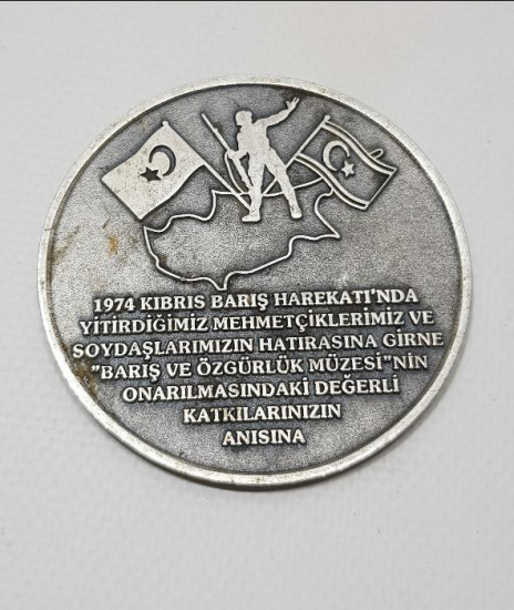 1974 KIBRIS BARIŞ HAREKATI GİRNE MÜZESİ'NİN ONARILMASI ANISINA 2001 TAI TÜRK HAVACILIK VE UZAY SANAYİİ MADALYONU
