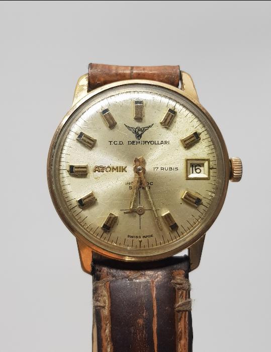 T.C. DEVLET DEMİRYOLLARI KURMALI ERKEK KOL SAATİ