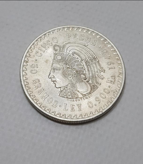 1948 MEKSİKA 50 PEZO GÜMÜŞ PARA