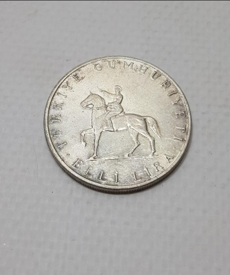 1972 30 AĞUSTOS ZAFER BAYRAMININ 50. YILI GÜMÜŞ 50 LİRA HATIRA PARA