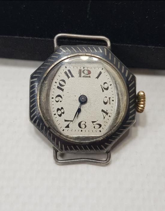 OSMANLI DÖNEMİ LEVANTEN İŞİ SAVATLI GÜMÜŞ BAYAN KOL SAATİ 