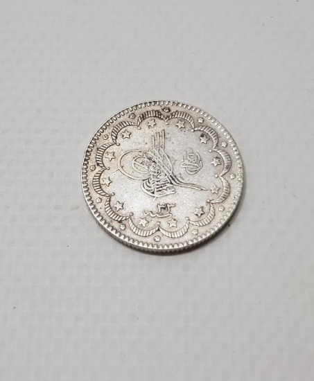 SULTAN ABDÜLHAMİD HAN DÖNEMİ GÜMÜŞ 5 KURUŞ MECİDİYE
