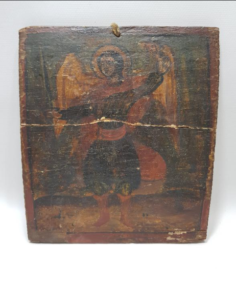 OSMANLI DÖNEMİ EL BOYAMA YAĞLI BOYA İKONA