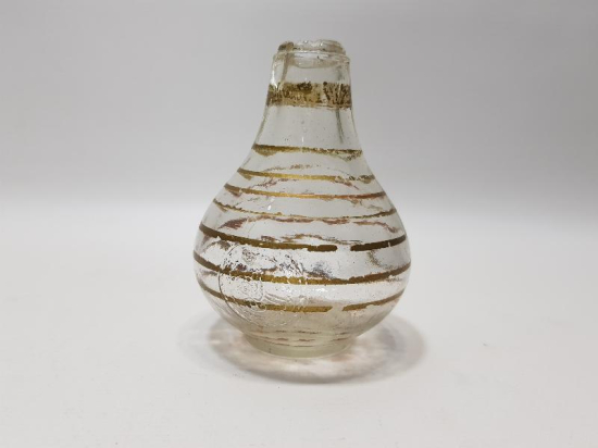 OSMANLI TUĞRALI CAM KOLONYA ŞİŞESİ