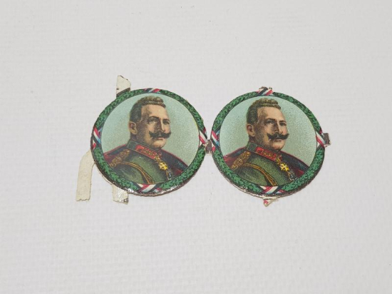 1. DÜNYA SAVAŞI DÖNEMİ ALMAN KAISER WILHELM TEMALI İKİ ADET VİNYET 