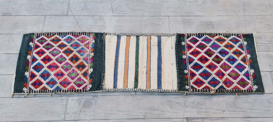 OSMANLI DÖNEMİ ÇİFT GÖZLÜ BÜYÜK BOY HEYBE