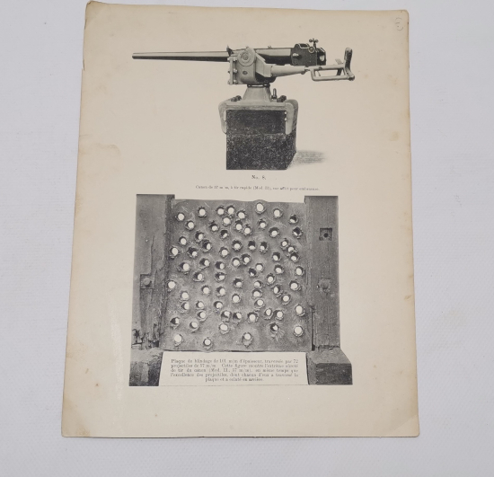 1. DÜNYA SAVAŞI DÖNEMİ BÜYÜK BOY UÇAKSAVAR GÖRSELLİ GRAVÜR