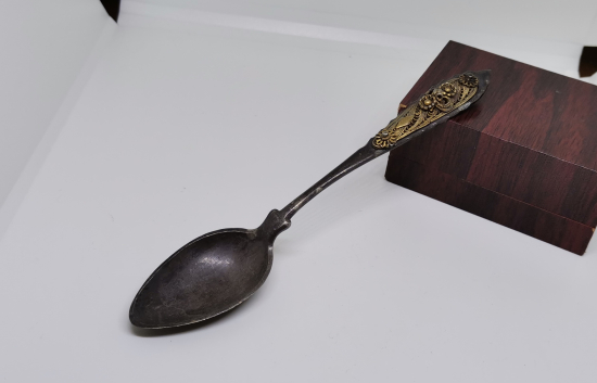 OSMANLI DÖNEMİ TELKARİ İŞÇİLİKLİ İZMİR İŞİ GÜMÜŞ KAŞIK