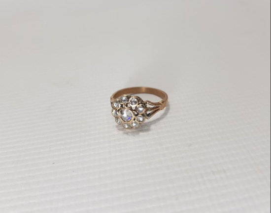 OSMANLI DÖNEMİ GÜL MODEL ELMAS YÜZÜK