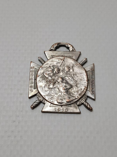 1. DÜNYA SAVAŞI 1915 TARİHLİ FRANSIZ SEFERBERLİK MADALYASI