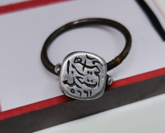 OSMANLI DÖNEMİ ÇOK NADİR HAKKAK İŞİ DÖNERLİ ALÜMİNYUM ŞAHIS MÜHRÜ - İLK KEZ GÖRÜLÜYOR