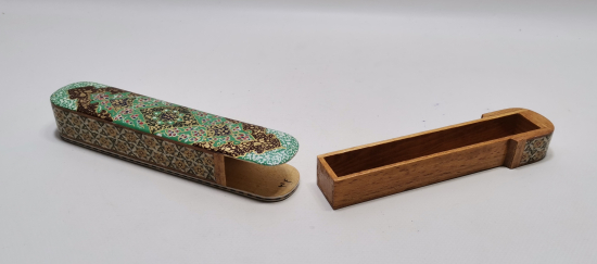 TAMAMI EL YAPIMI ANTİKA HATTAT KALEM KUTUSU