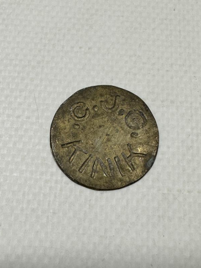 KINIK C.J.G. YAZILI ÇOK NADİR JETON