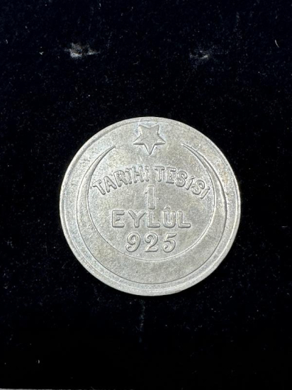 TARİHİ TESİSİ 1 EYLÜL 1925 A.M.K.Ş. KREDİ FİŞİ 500 KURUŞ NADİR JETON